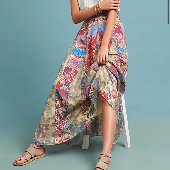 NWT Hemant & Nandita, Anthropologie Maxi Skirt - Picture 1 of 5